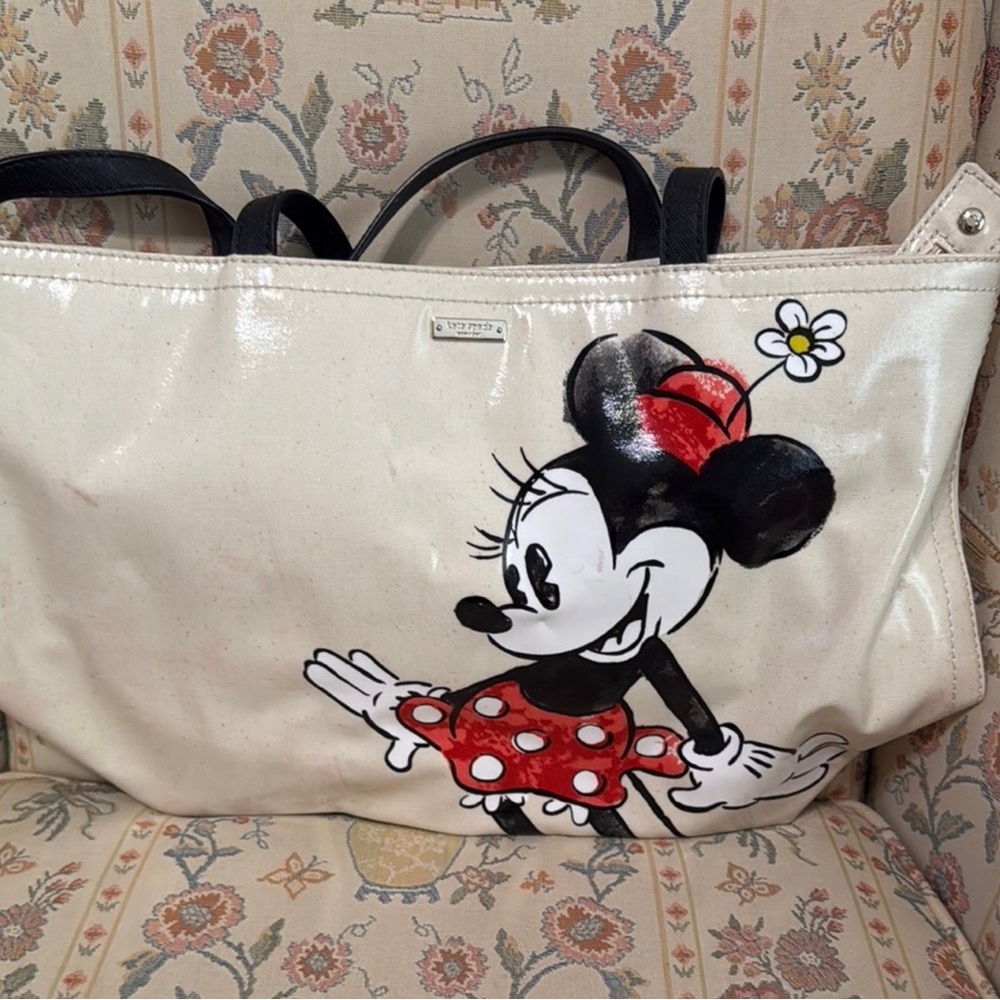 Disney Cream and Red Minnie Mouse Tote